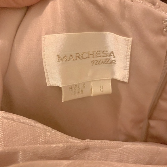 Marchesa Notte,Soft Rose Brocade Stunner,Excellent Condition,Size 8 - Picture 8 of 15
